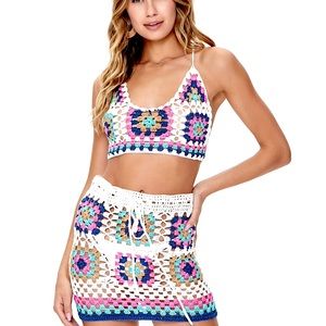 NWT Forever 21 Crochet Set Sz M